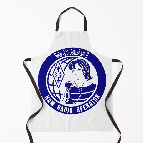 Item preview, Woman HAM Radio Operator - cicrcle navy designed and sold by tuzlay.