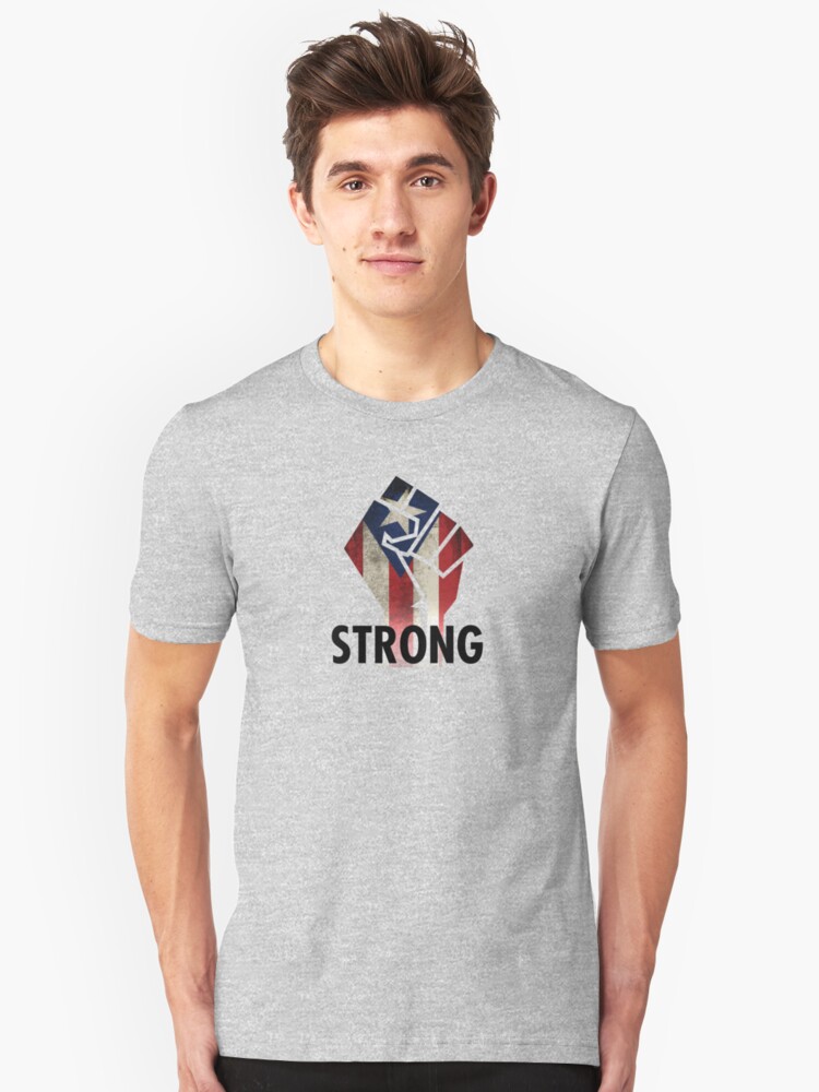 Puerto Rico Strong Recovery Puerto Rican Flag Inside Grunge Fist Power Unisex Puerto Rico Strong Recovery Puerto Rican Flag Inside Grunge Fist Power Unisex