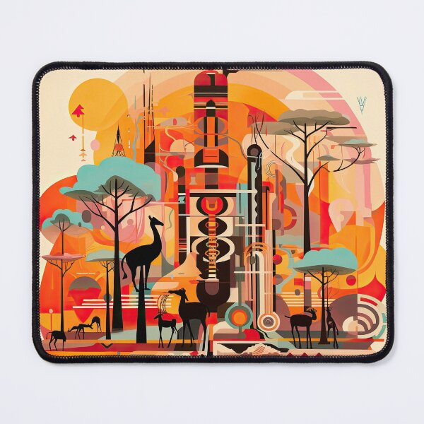 Item preview, African Savanna Bauhaus Design designed and sold by ArtificialGenes.