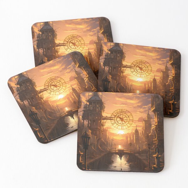 Item preview, Steampunk Cityscape | Sketch designed and sold by Shirtastically.