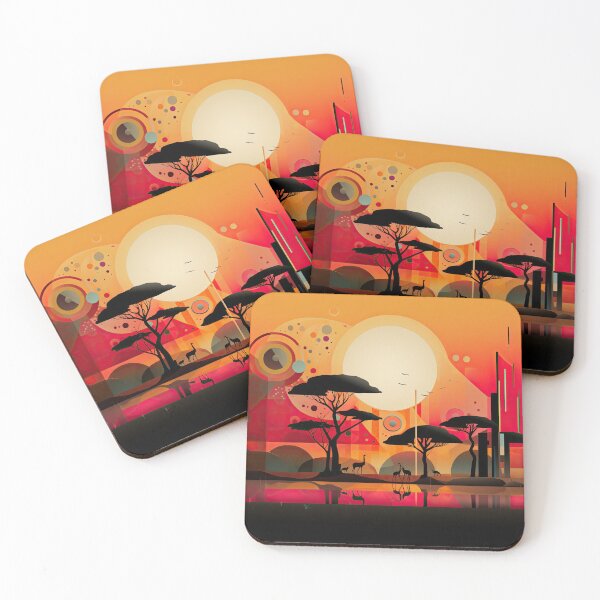 Artikelvorschau, African Savanna Bauhaus Design entworfen und verkauft von ArtificialGenes.
