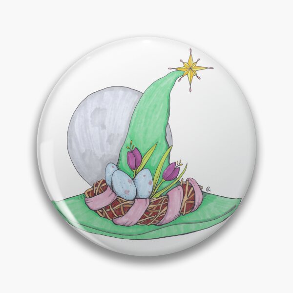 Item preview, Ostara Witch Hat designed and sold by Wyrd & Witchy Art and Design.