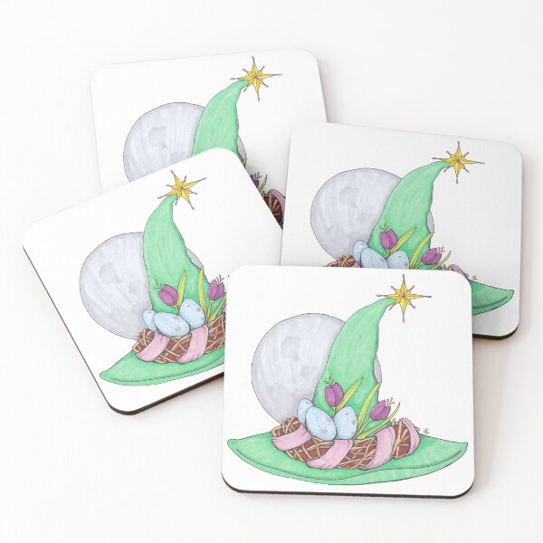 Item preview, Ostara Witch Hat designed and sold by Wyrd & Witchy Art and Design.
