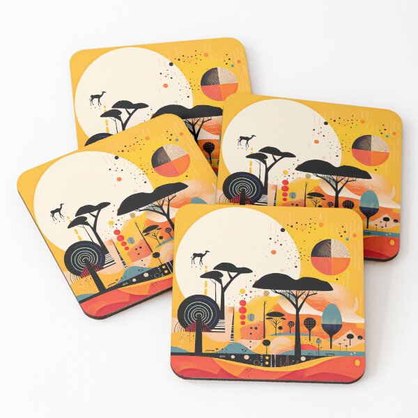 Artikelvorschau, African Savanna Bauhaus Design entworfen und verkauft von ArtificialGenes.