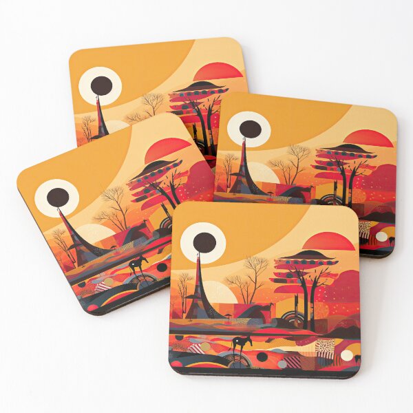 Artikelvorschau, African Savanna Bauhaus Design entworfen und verkauft von ArtificialGenes.