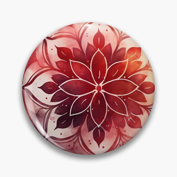 Item preview, Watercolor Red Mandala Graphic designed and sold by VeronicArt85.