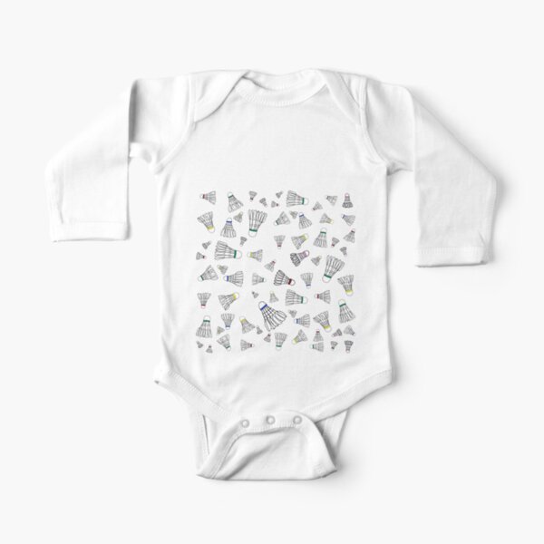 Shuttlecock patterns Long Sleeve Baby One-Piece