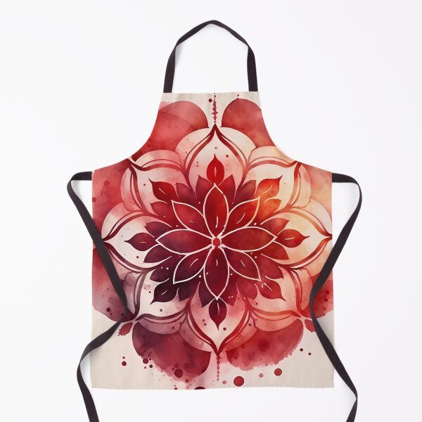 Item preview, Watercolor Red Mandala Graphic designed and sold by VeronicArt85.
