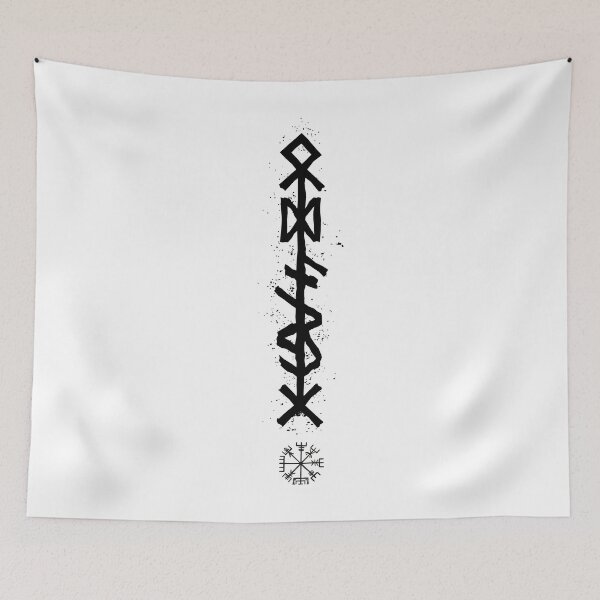 Item preview, ODIN'S SPEAR - Black Bind Rune Design INK SPLAT designed and sold by SALENTOmadness.