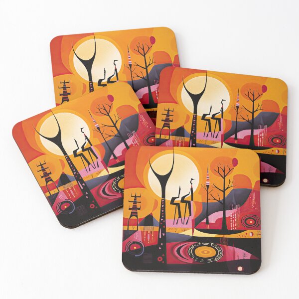 Item preview, African Savanna Bauhaus Design designed and sold by ArtificialGenes.