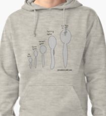 Spoon size chart Pullover Hoodie