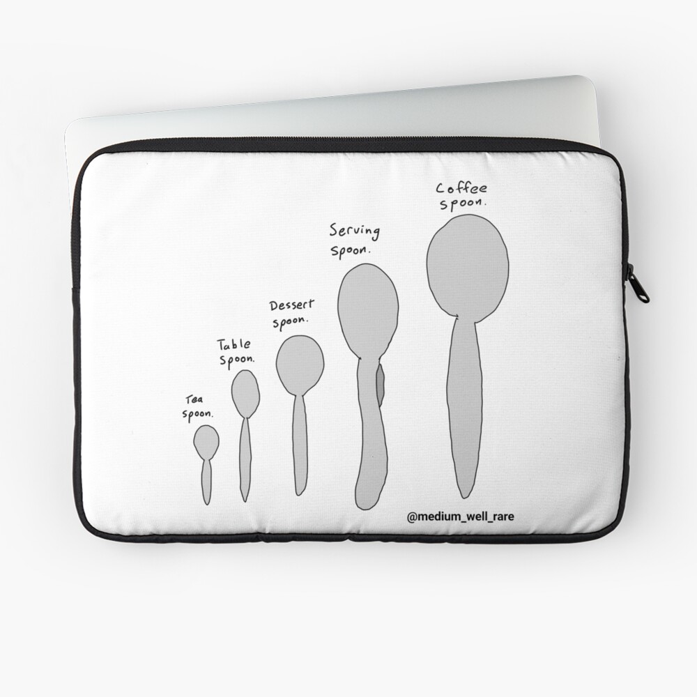 Spoon size chart Tote Bag for Sale by charactertees