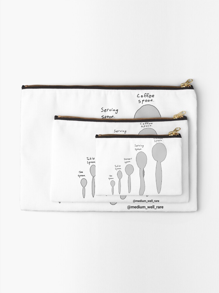 Spoon size chart Tote Bag for Sale by charactertees