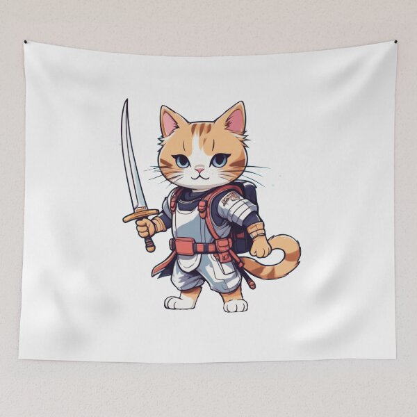 Item preview, Adventure Samurai Cat designed and sold by Majkel & Majkel.