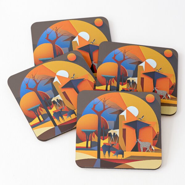Artikelvorschau, African Savanna Bauhaus Design entworfen und verkauft von ArtificialGenes.