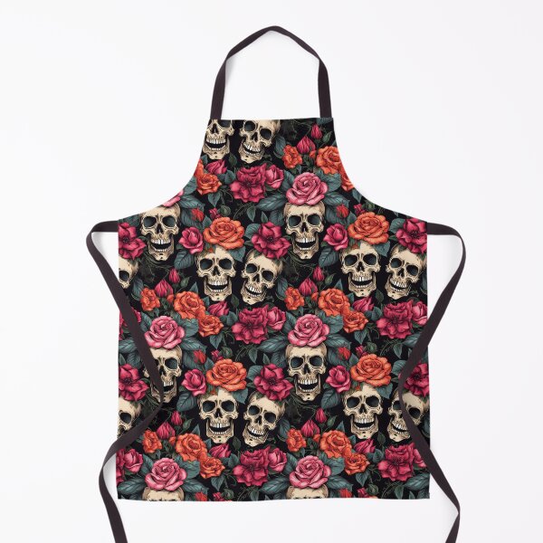 Artikelvorschau, Grooviges lächelndes Totenkopf-Boho-Blumenmuster entworfen und verkauft von ElLocoMus.