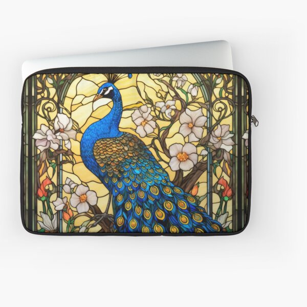 Item preview, Peacock Stained Glass Window Design designed and sold by pinkal.