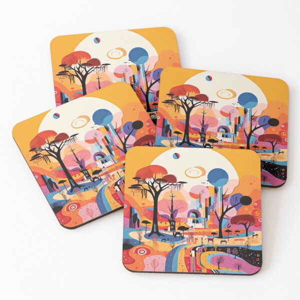 Artikelvorschau, African Savanna Bauhaus Design entworfen und verkauft von ArtificialGenes.