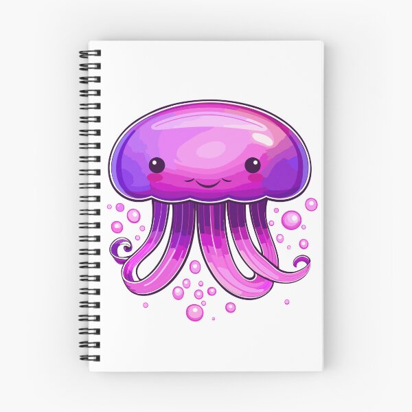 Item preview, Mauve stinger jellyfish kawaii design designed and sold by Leivenaar.