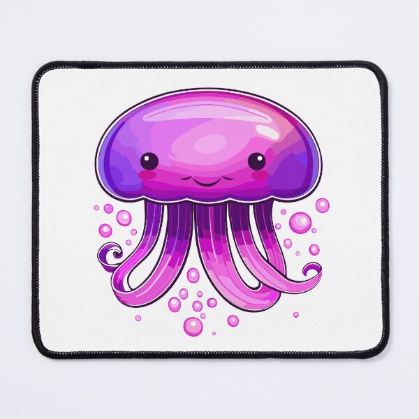 Item preview, Mauve stinger jellyfish kawaii design designed and sold by Leivenaar.