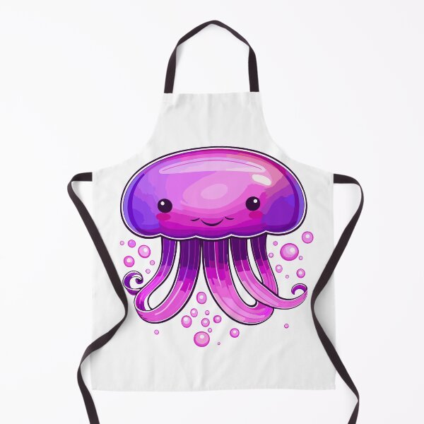 Item preview, Mauve stinger jellyfish kawaii design designed and sold by Leivenaar.