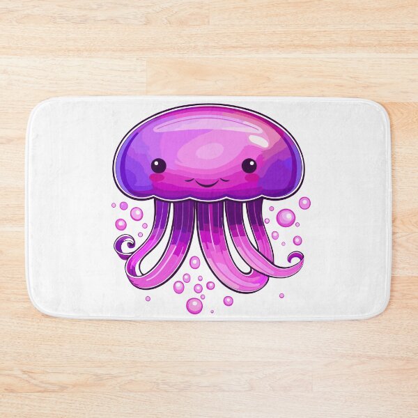 Item preview, Mauve stinger jellyfish kawaii design designed and sold by Leivenaar.