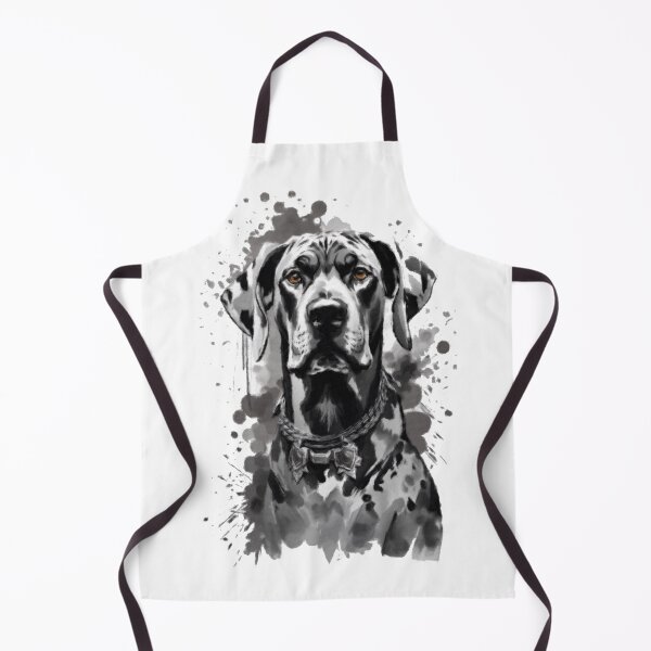 Item preview, Great Dane Mono Chrome Splatter Painting designed and sold by NikkiBear67.
