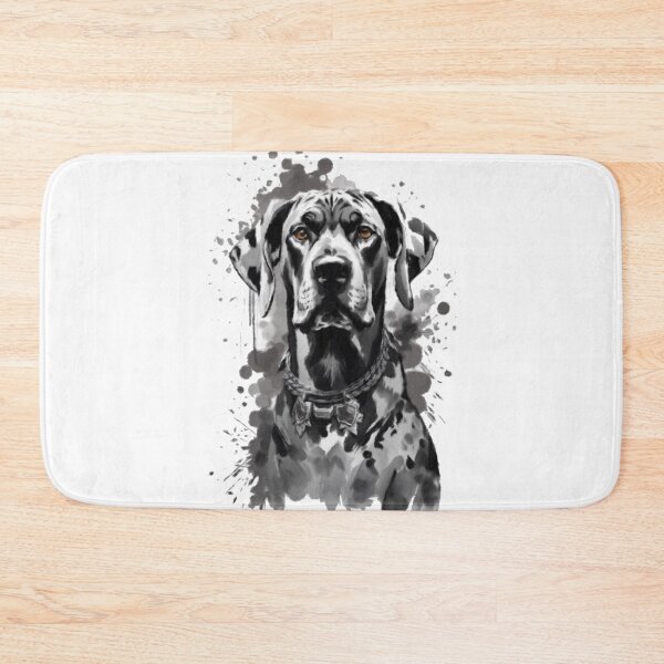 Item preview, Great Dane Mono Chrome Splatter Painting designed and sold by NikkiBear67.