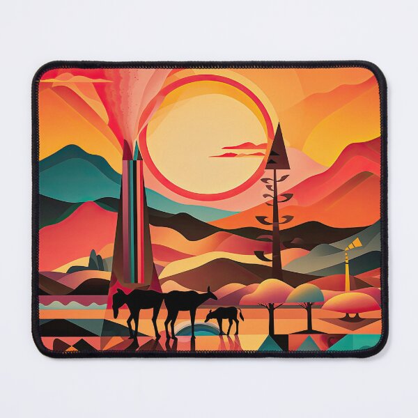 Item preview, African Savanna Bauhaus Design designed and sold by ArtificialGenes.