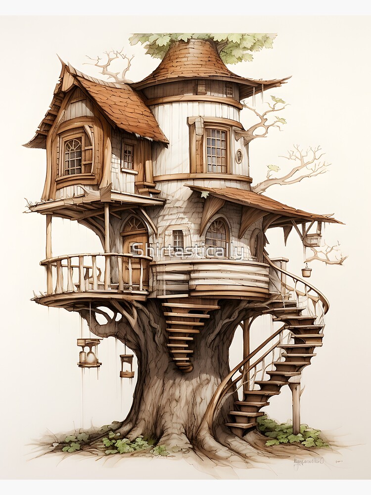 Treehouse in 2-Point Perspective – Julia Sanderl