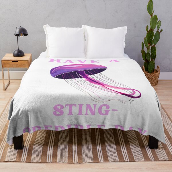 Item preview, Mauve stinger jellyfish design have a sting-credible day pun funny designed and sold by Leivenaar.