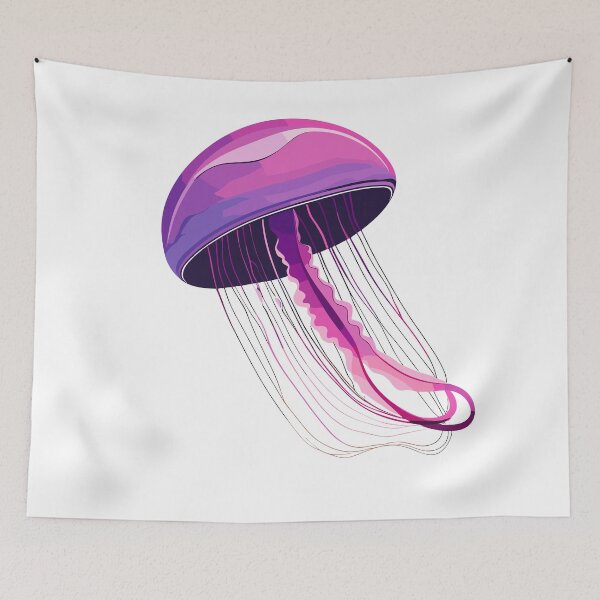 Item preview, mauve stinger jellyfish design designed and sold by Leivenaar.