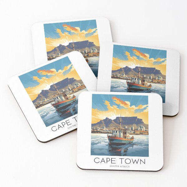 Item preview, A Pop Art Travel Print of Cape Town - South Africa  designed and sold by StudioRedKoala.