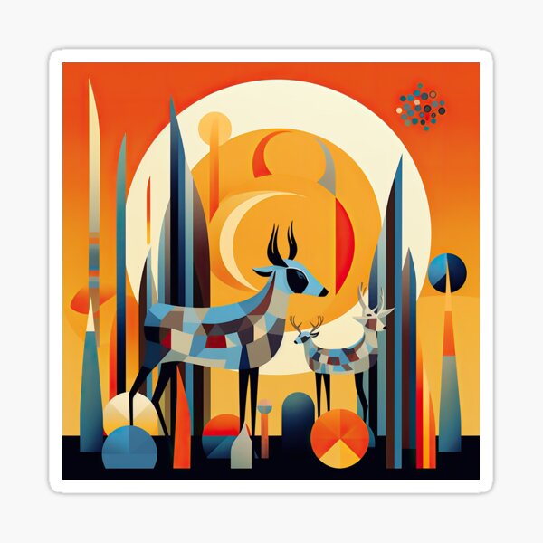 Item preview, African Savanna Bauhaus Design designed and sold by ArtificialGenes.