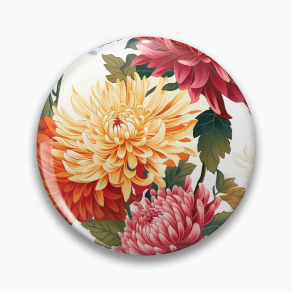 Item preview, Vintage chrysanthemum pattern designed and sold by Vindbult.
