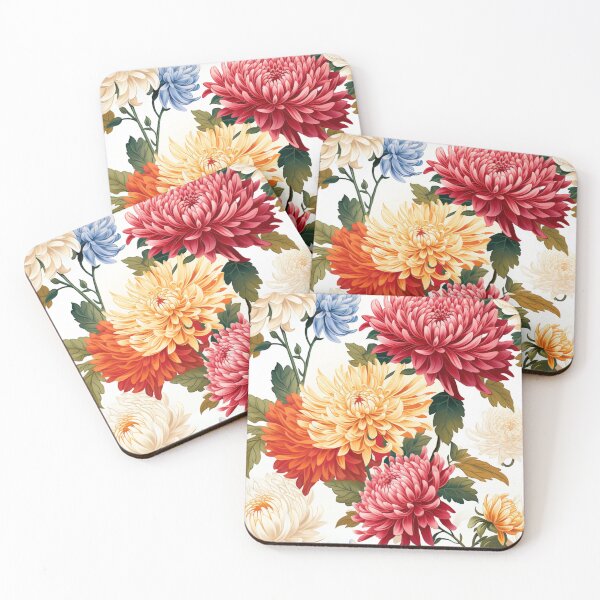 Item preview, Vintage chrysanthemum pattern designed and sold by Vindbult.