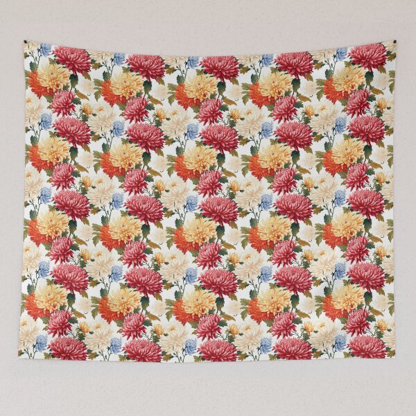 Item preview, Vintage chrysanthemum pattern designed and sold by Vindbult.