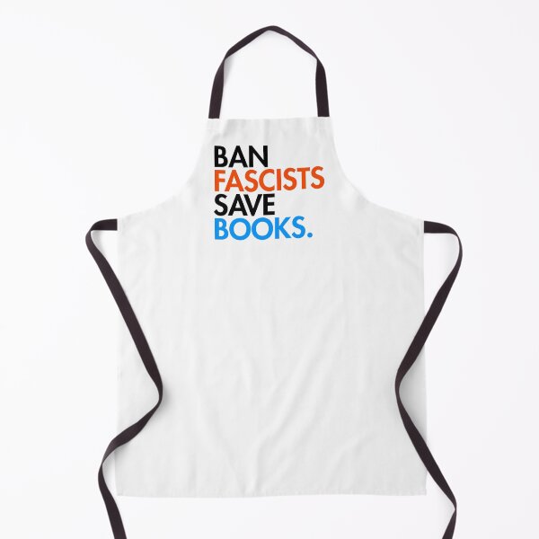 Item preview, Ban Fascists Save Books - black orange blue designed and sold by Thelittlelord.