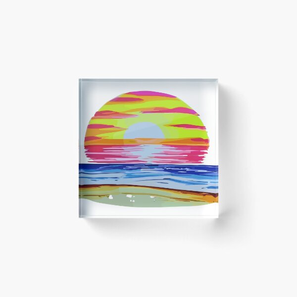 Item preview, Sunset oil painting design designed and sold by Leivenaar.