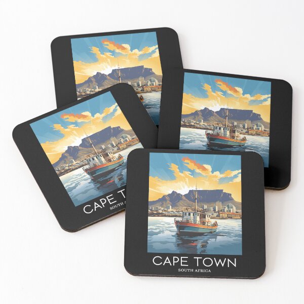 Item preview, A Pop Art Travel Print of Cape Town - South Africa  designed and sold by StudioRedKoala.