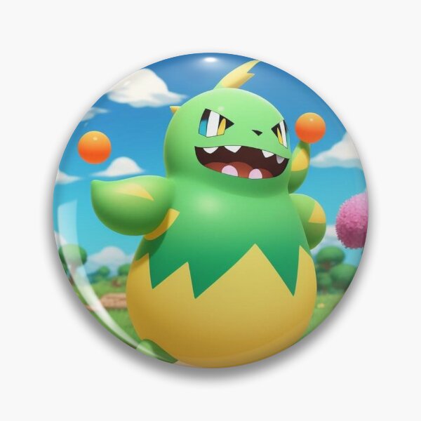 Item preview, Green cheerful bubble monster hatched from an egg  designed and sold by JaroDesign2023.