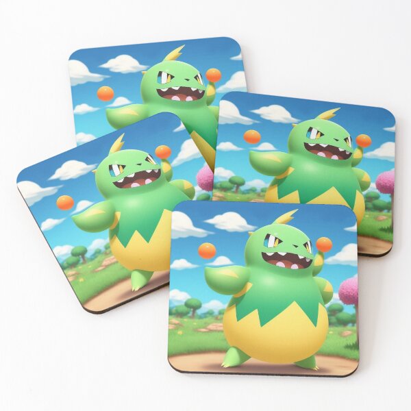 Item preview, Green cheerful bubble monster hatched from an egg  designed and sold by JaroDesign2023.