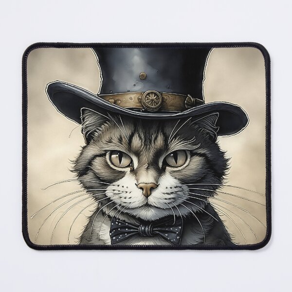Item preview, [AI Art] Cheeky cat with hat designed and sold by Sissle.