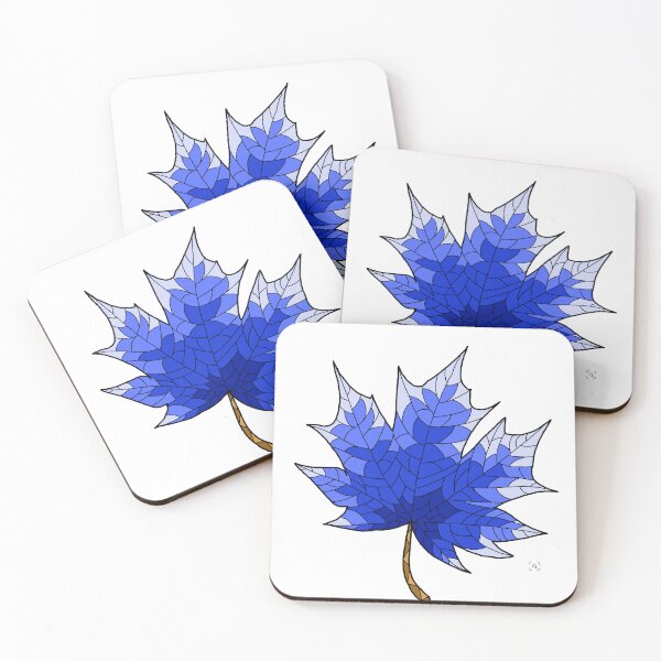 Item preview, Dark blue leaf no 3 designed and sold by mon-artist.