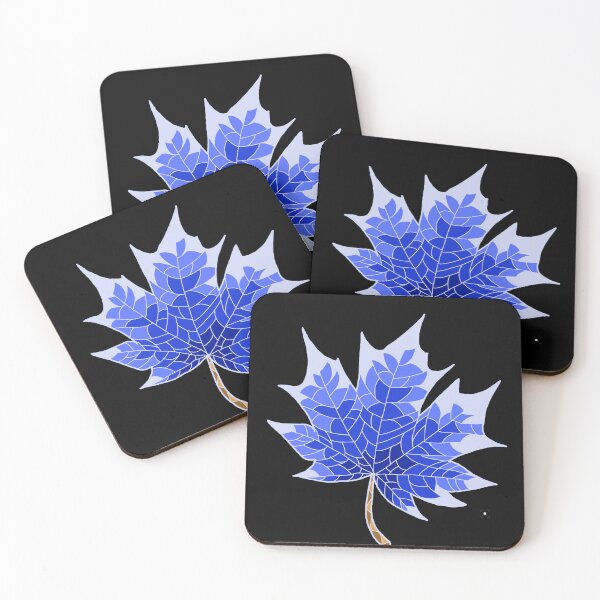 Item preview, Dark blue leaf no 4 designed and sold by mon-artist.
