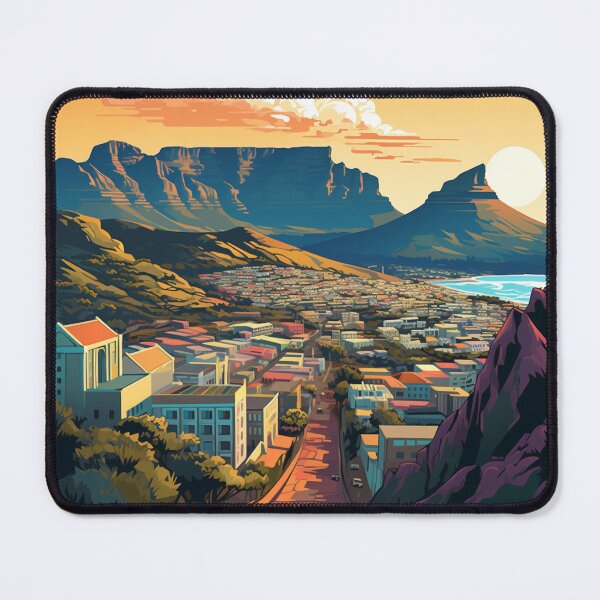 Item preview, A Pop Art Travel Print of Cape Town - South Africa  designed and sold by StudioRedKoala.