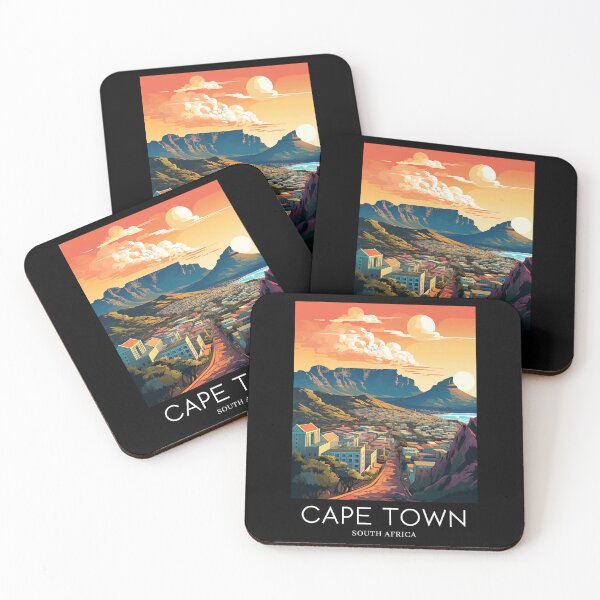 Item preview, A Pop Art Travel Print of Cape Town - South Africa  designed and sold by StudioRedKoala.