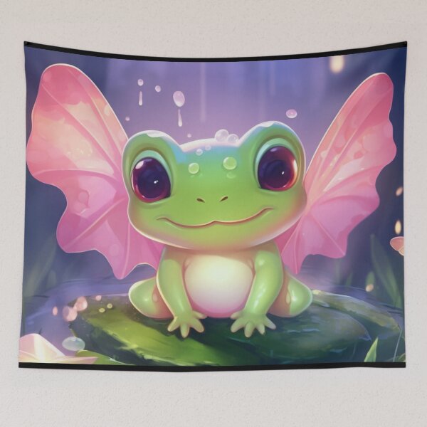 Item preview, Fairy frog, Enchanted Forest, Kawaii Style designed and sold by Sunmoonlove.