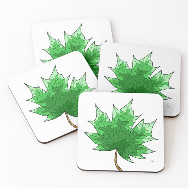 Item preview, Green leaf no 5 designed and sold by mon-artist.