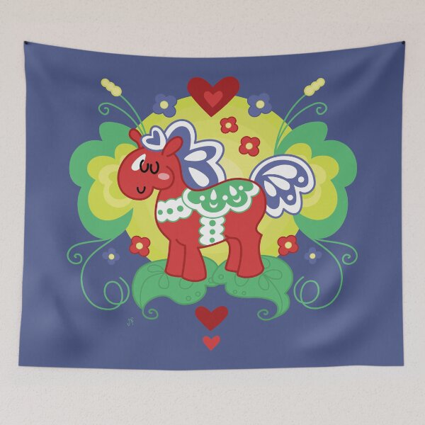Item preview, Red Valley Horse - swedish dala-horse designed and sold by Patterns and critters.